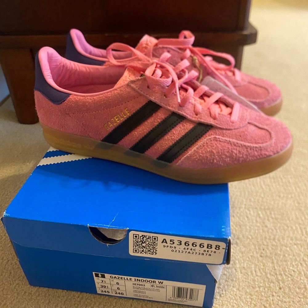 Adidas Gazelle Pink, Purple and Black